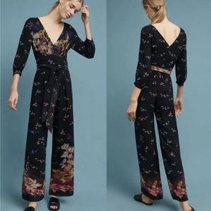 ANTHROPOLOGIE — Feather and Bone Jumpsuit